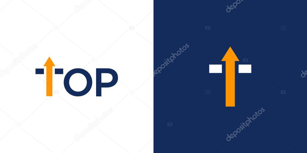 Unique and modern Top logo design