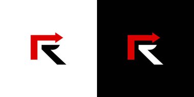 Güçlü ve modern R ok logosu tasarımı