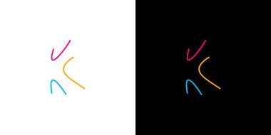 Simple and unique K logo design