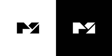 Cesur ve güçlü M logosu tasarımı