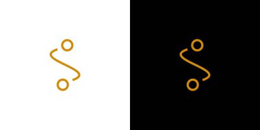 Basit ve lüks S logosu tasarımı 