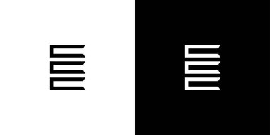 Modern and unique E logo design 