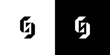 Modern ve sofistike SN logo tasarımı 