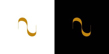 Zarif ve lüks N logosu tasarımı 