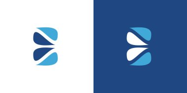 Modern and unique E logo design 