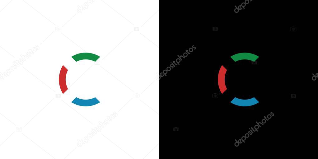 Modern and unique C logo design