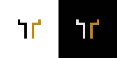 Modern and Simple T logo design 