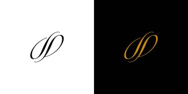 Zarif ve lüks SP logo tasarımı 