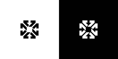 Modern ve benzersiz V logosu tasarımı 