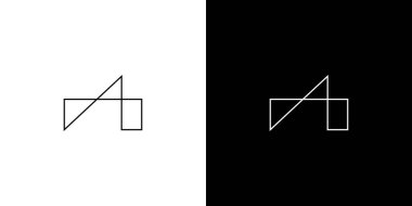 Modern ve Eşsiz başlangıç A logo tasarımı 