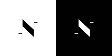 Modern ve eşsiz N logosu tasarımı 3