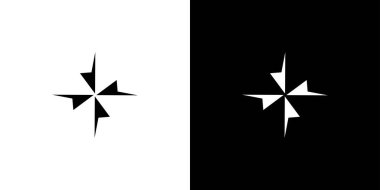 Modern ve büyük yıldız simgesi logo tasarımı 2