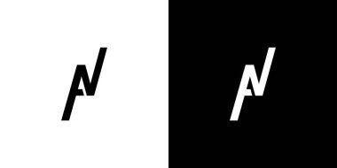 Modern ve benzersiz AN logo tasarımı 