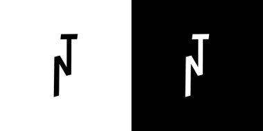 Modern ve benzersiz NT logo tasarımı 