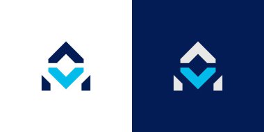 Modern ve güçlü MO logo tasarımı 