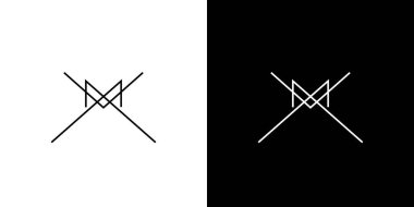 Modern ve benzersiz M logosu 2