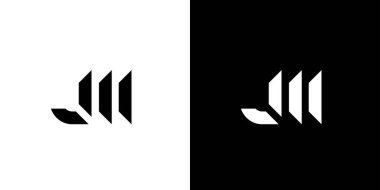 Modern ve havalı JM logo tasarımı