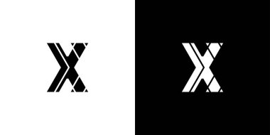 Modern ve sofistike ilk X logosu tasarımı 3