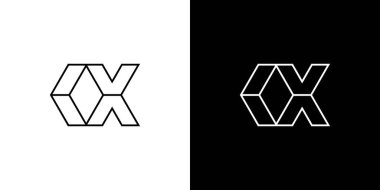 Modern ve sofistike ilk CX logo tasarımı