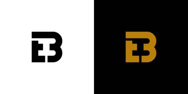 Eşsiz ve modern EB logo tasarımı 