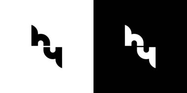 Eşsiz ve basit HY logo tasarımı 