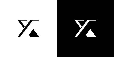 Güçlü Tarzlı Modern Soyut Harf X Logo Tasarımı 