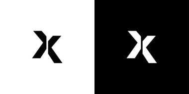 Modern ve güçlü X logosu tasarımı 