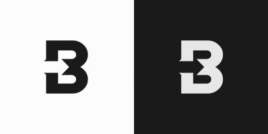 Eşsiz ve modern B ok logosu tasarımı