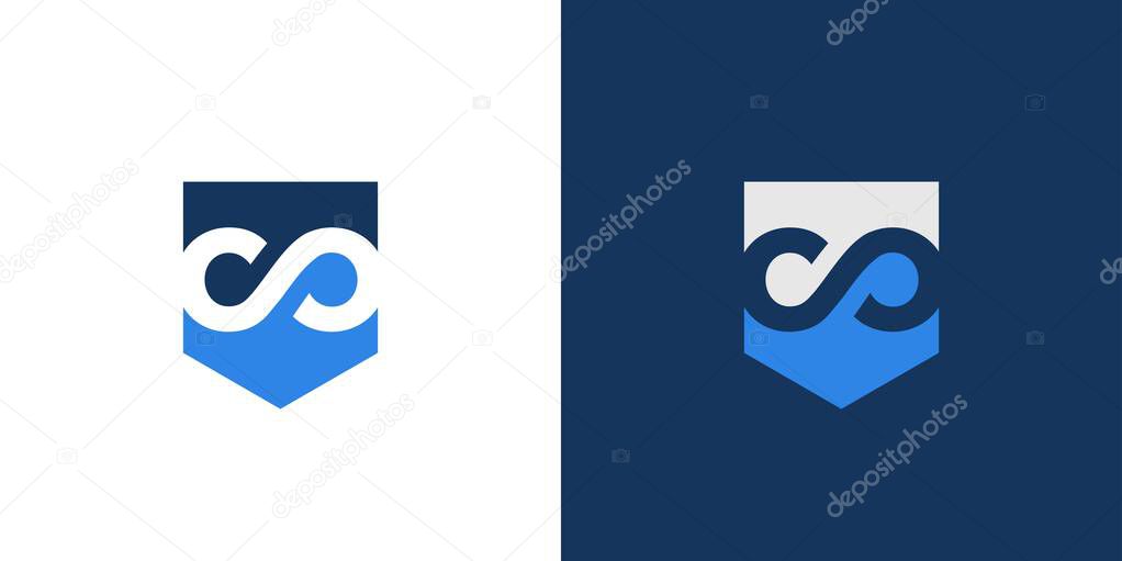 The infinity guard logo design is simple and powerful