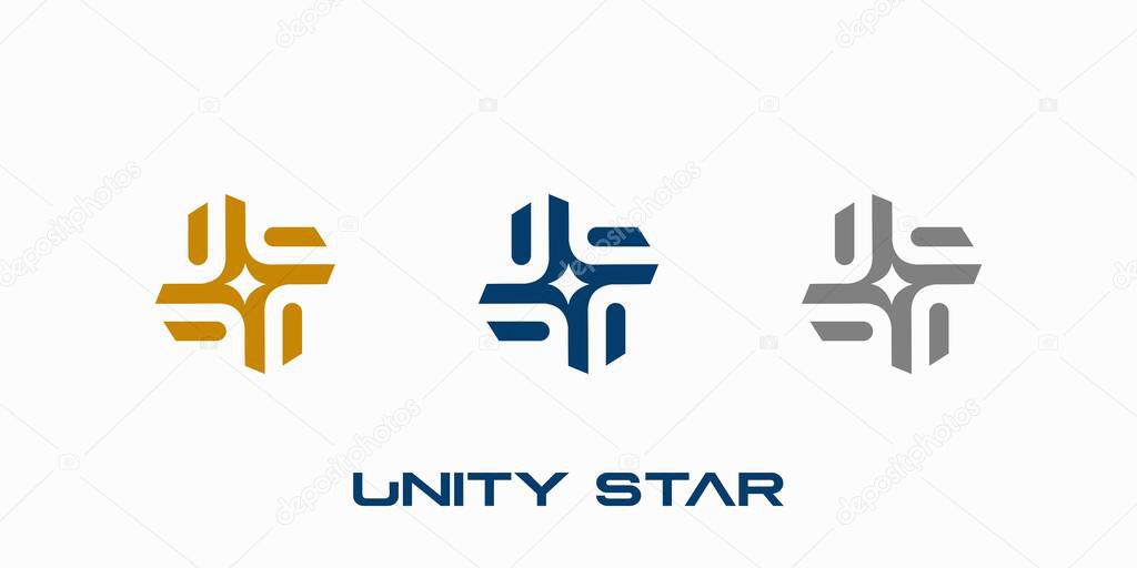 The Unity Star logo design is modern and professional
