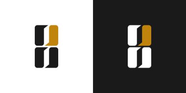 Moda ve benzersiz 8 numaralı logo tasarımı
