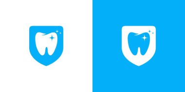 Modern ve profesyonel diş koruma logosu tasarımı