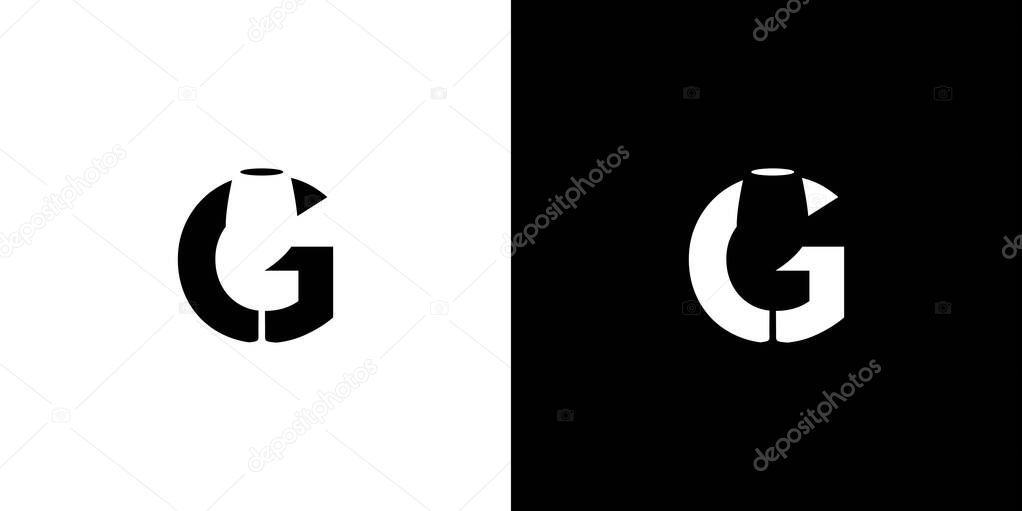 Unique and strong Glass logo design