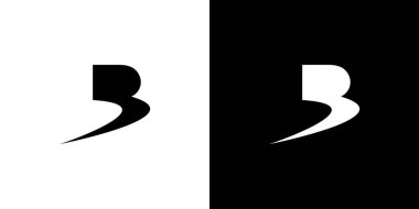 Basit ve modern harf B Baş harfleri logo tasarımı