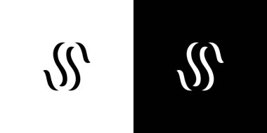 Basit ve benzersiz S harfi baş harfleri logo tasarımı