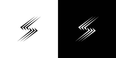 Modern ve gelişmiş S logosu tasarımı