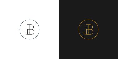 Sofistike ve lüks JB logo tasarımı