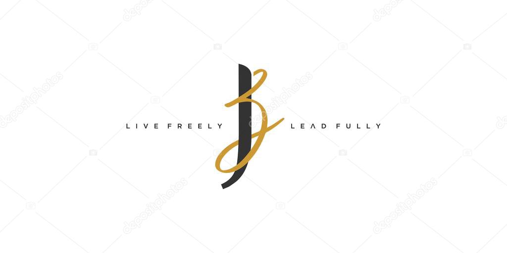 Luxurious and modern JB logo design