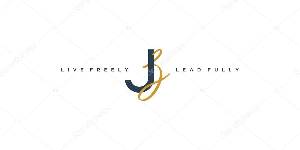Luxury and modern JB logo design