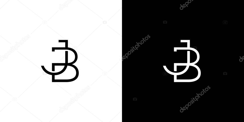 Modern and Unique JB logo design