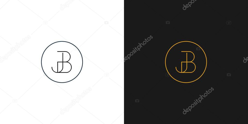 Sophisticated and luxurious JB logo design