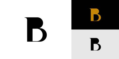 Basit ve modern harf B Baş harfleri logo tasarımı