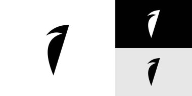 Modern ve benzersiz F logosu tasarımı