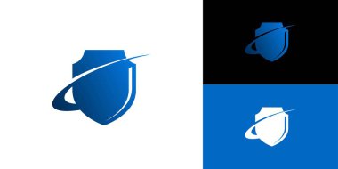 Güçlü ve modern Shield logo tasarımı