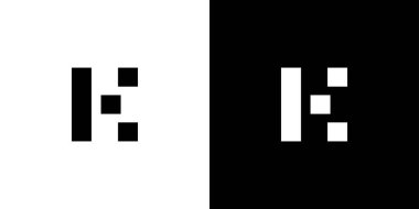 Modern ve güçlü K harfleri logo tasarımı