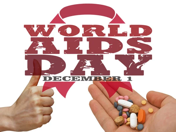 Dünya AIDS günü konsept illüstrasyon