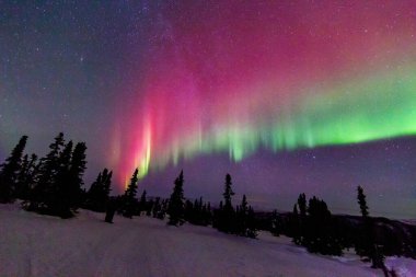Kuzey Işıkları Fairbanks, Alaska.