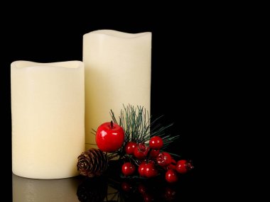 Noel mumu ve Noel süslemesi