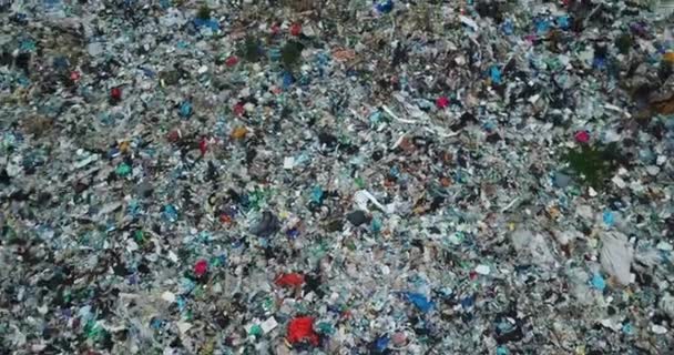 ゴミと環境の大規模な汚染 大規模な埋め立て地のコンピュータからの撮影 都市化の問題 — ストック動画