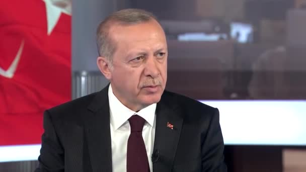 Istanbul Turkey January 2023 President Turkey Recep Tayyip Erdogan Meeting — Stock Video